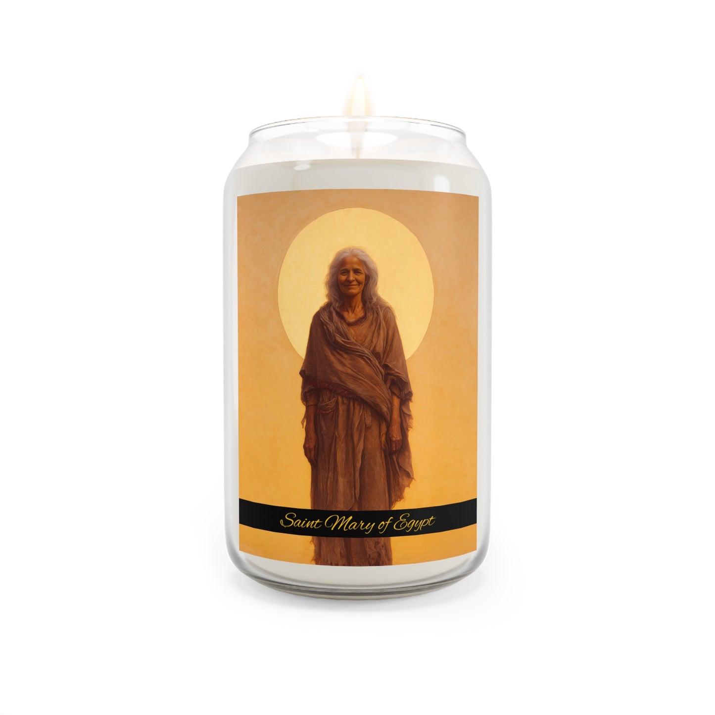 Saint Mary of Egypt - Scented Prayer Candle, 13.75oz - Tall Size - Religious Prayer Candle - Desert Mother Saint