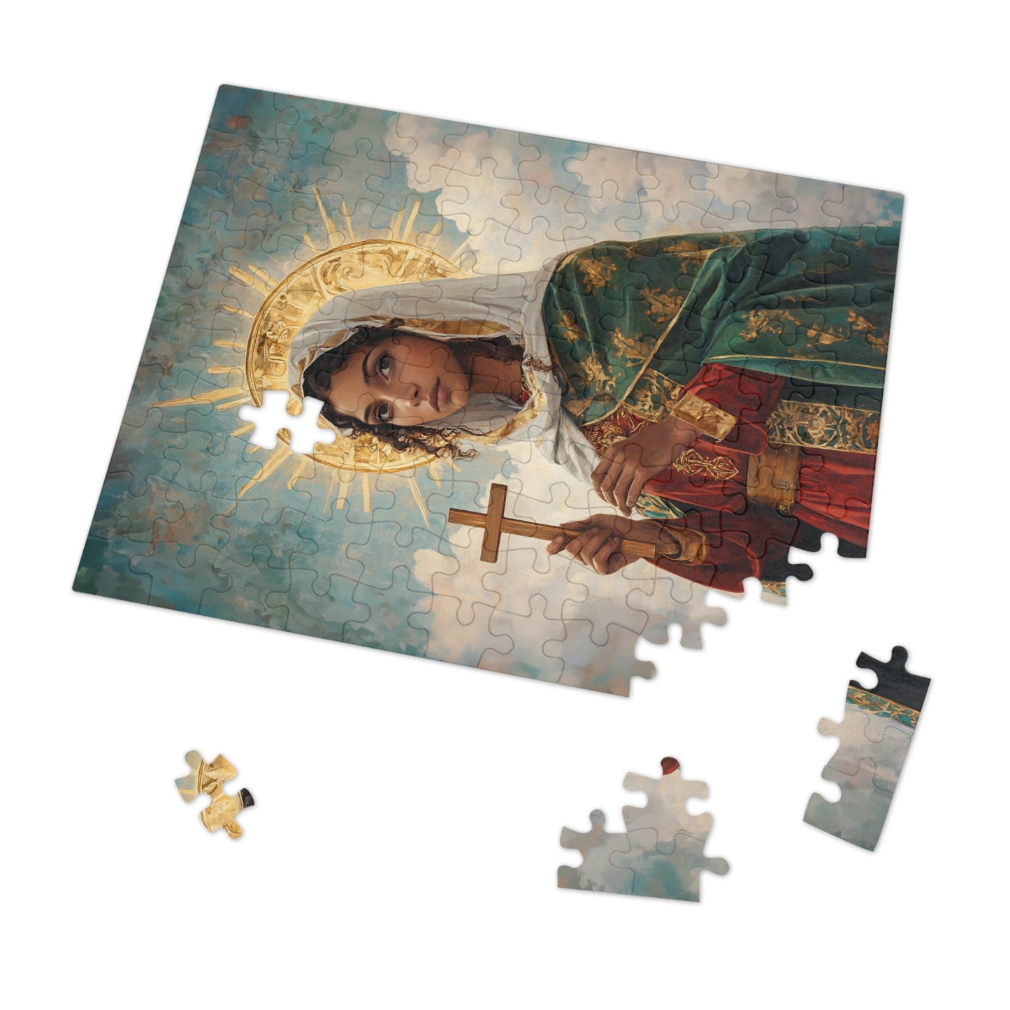 Saint Claudia - Puzzle and Keepsake Tin - Religious (30, 110, 252, 500,1000) - Religious Puzzle - Gifts for Catholic Families - Saints
