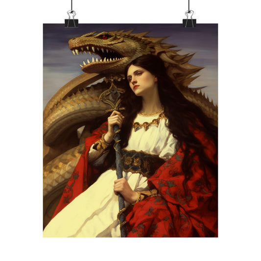 Saint Martha of Bethany - Sanctified Souls Print - Multiple Sizes - Premium Matte Vertical Posters