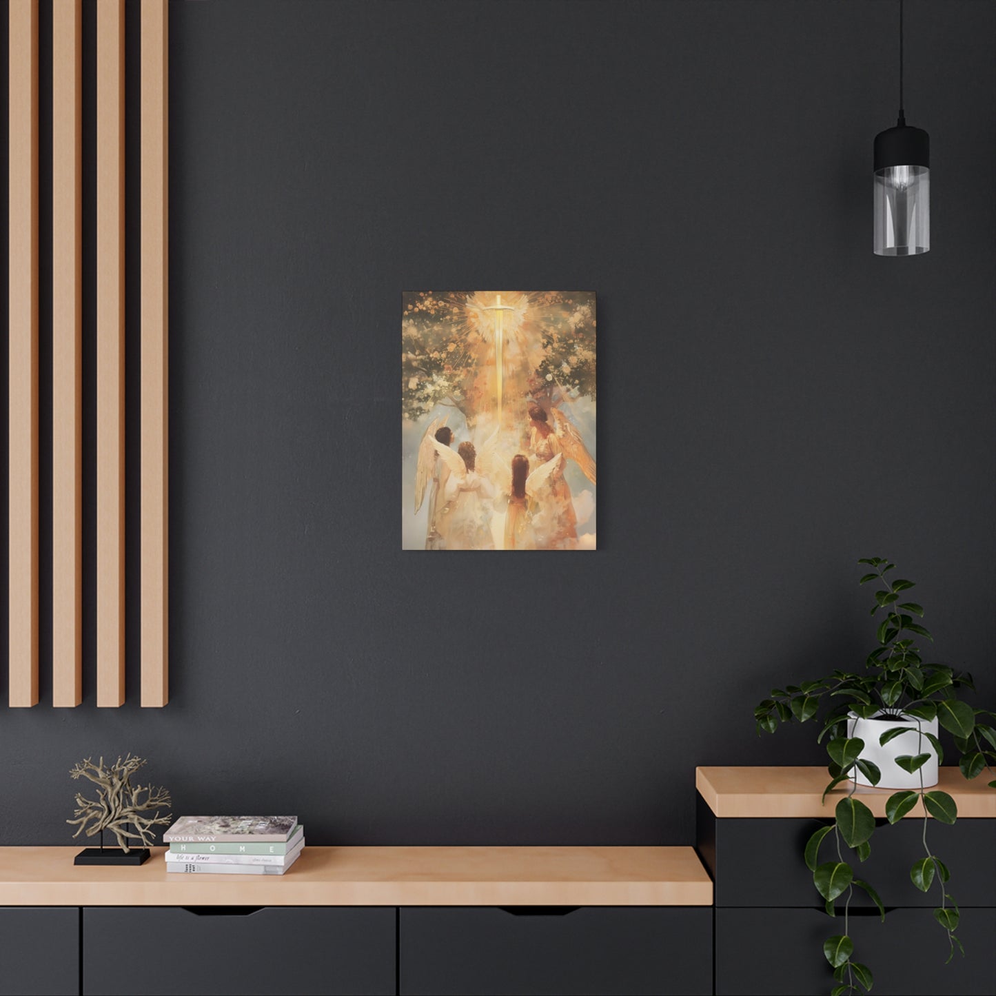 The Watchers of the First Dawn - Guardians of Eden - Gallery Wrapped Canvas - Print - Religious Art for your Home - Catholic Art