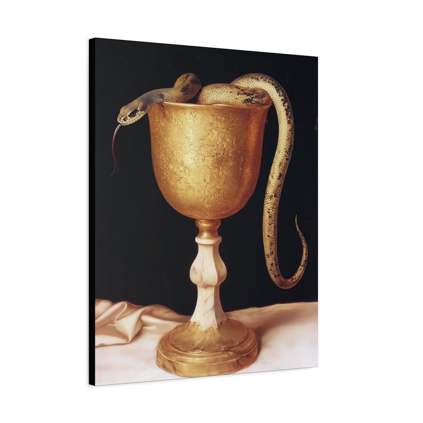 Saint John's Chalice - Gallery Wrapped Canvas - Print - Religious Art for your Home - Catholic