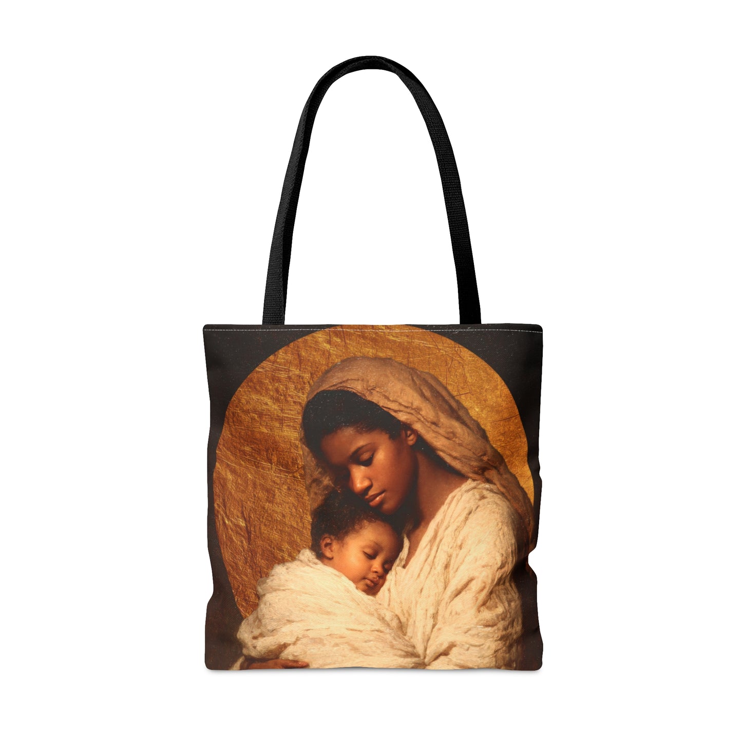 Our Lady of the Manger - Mother Mary and the Christ Child - Tote Bag - Large Medium Small Faith Art Bag - Catholic Faith Purse