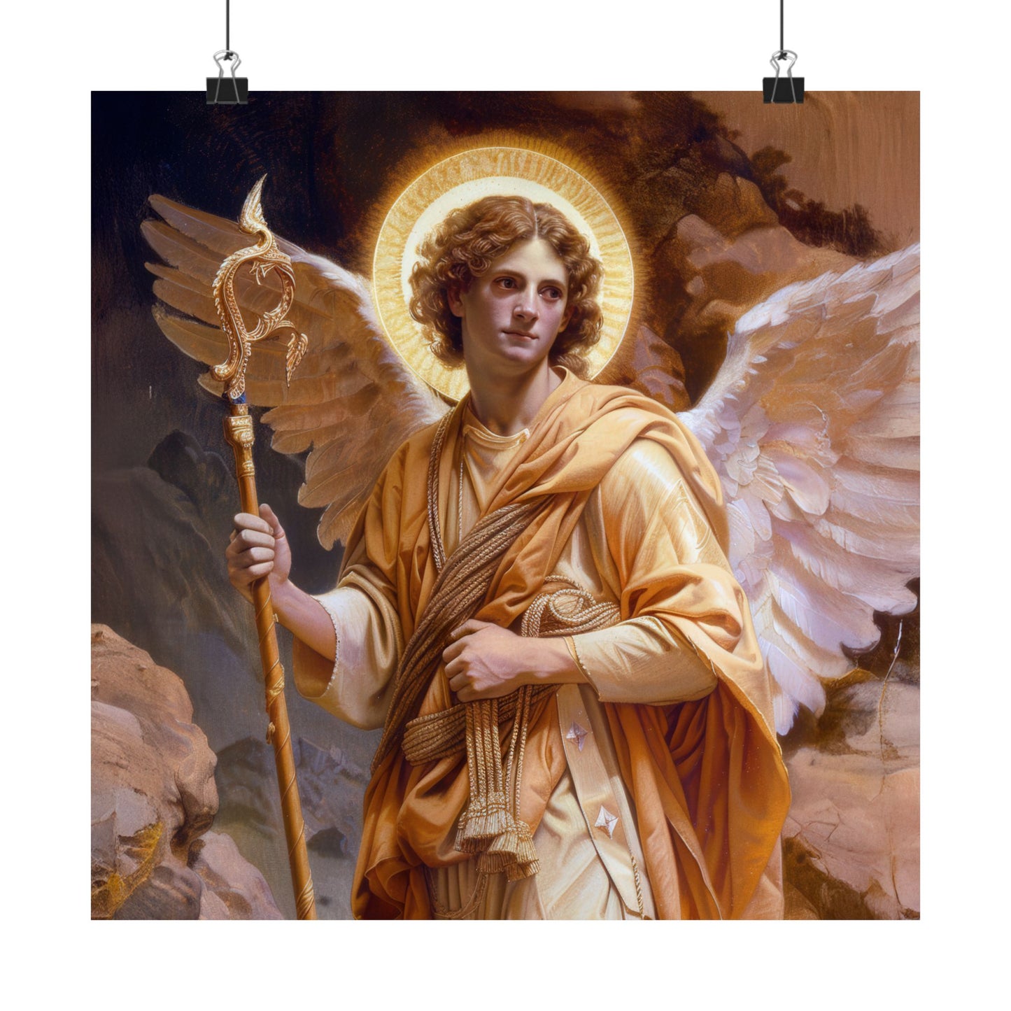 Saint Raphael the Archangel - Sanctified Souls Print - Multiple Sizes - Premium Matte Vertical Posters