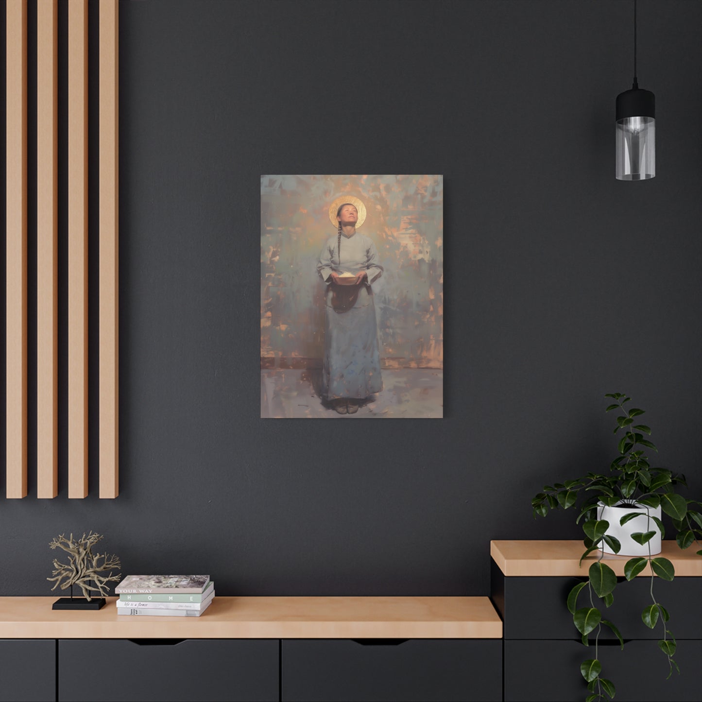 Saint Martha Wang - Chinese Martyr Saint  - Gallery Wrapped Canvas - Print - Religious Art for your Home - Catholic Art