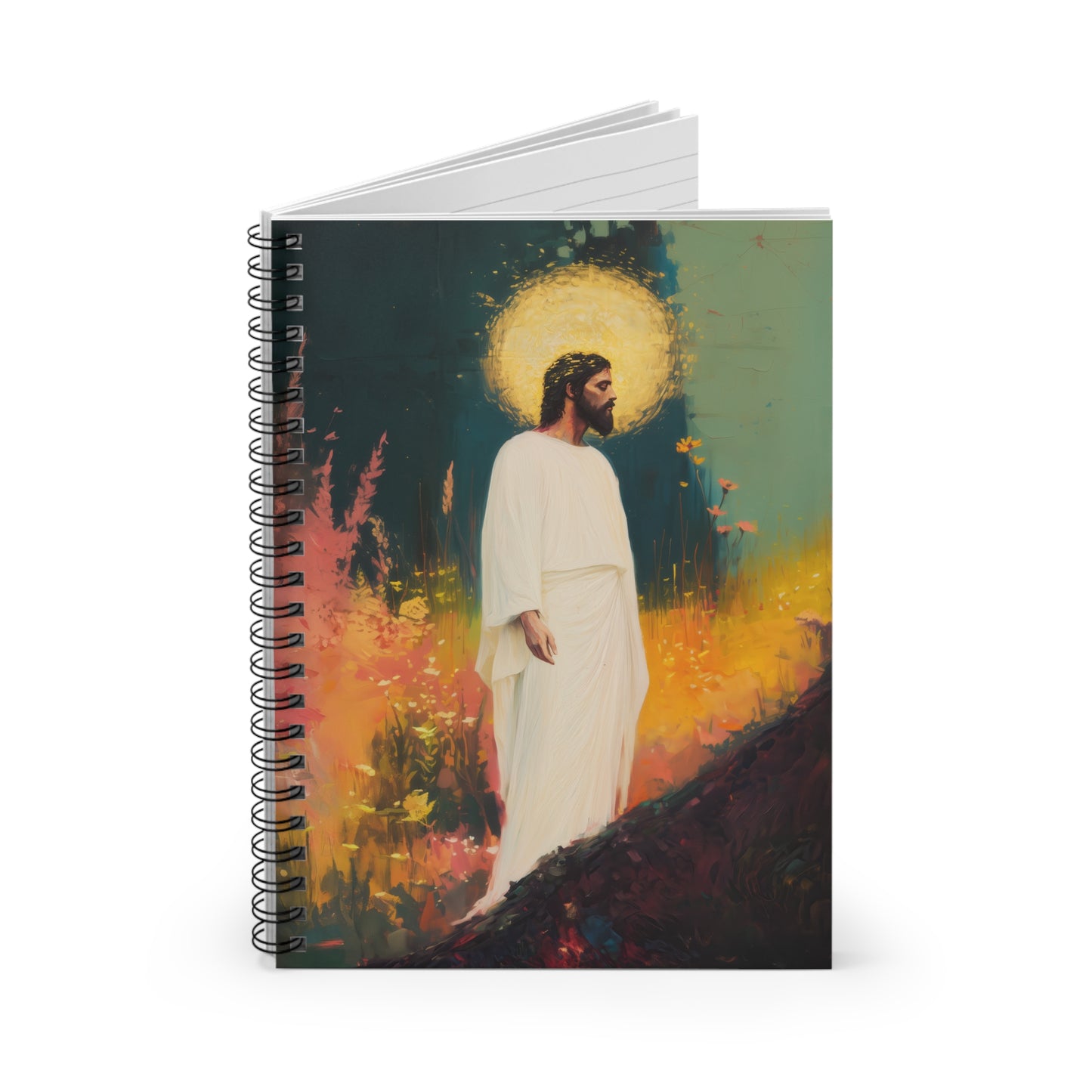 Christus Resurrexit (Christ Is Risen) - Sanctified Souls Art - Religious Based Notebook - Spiral Notebook - Ruled Line