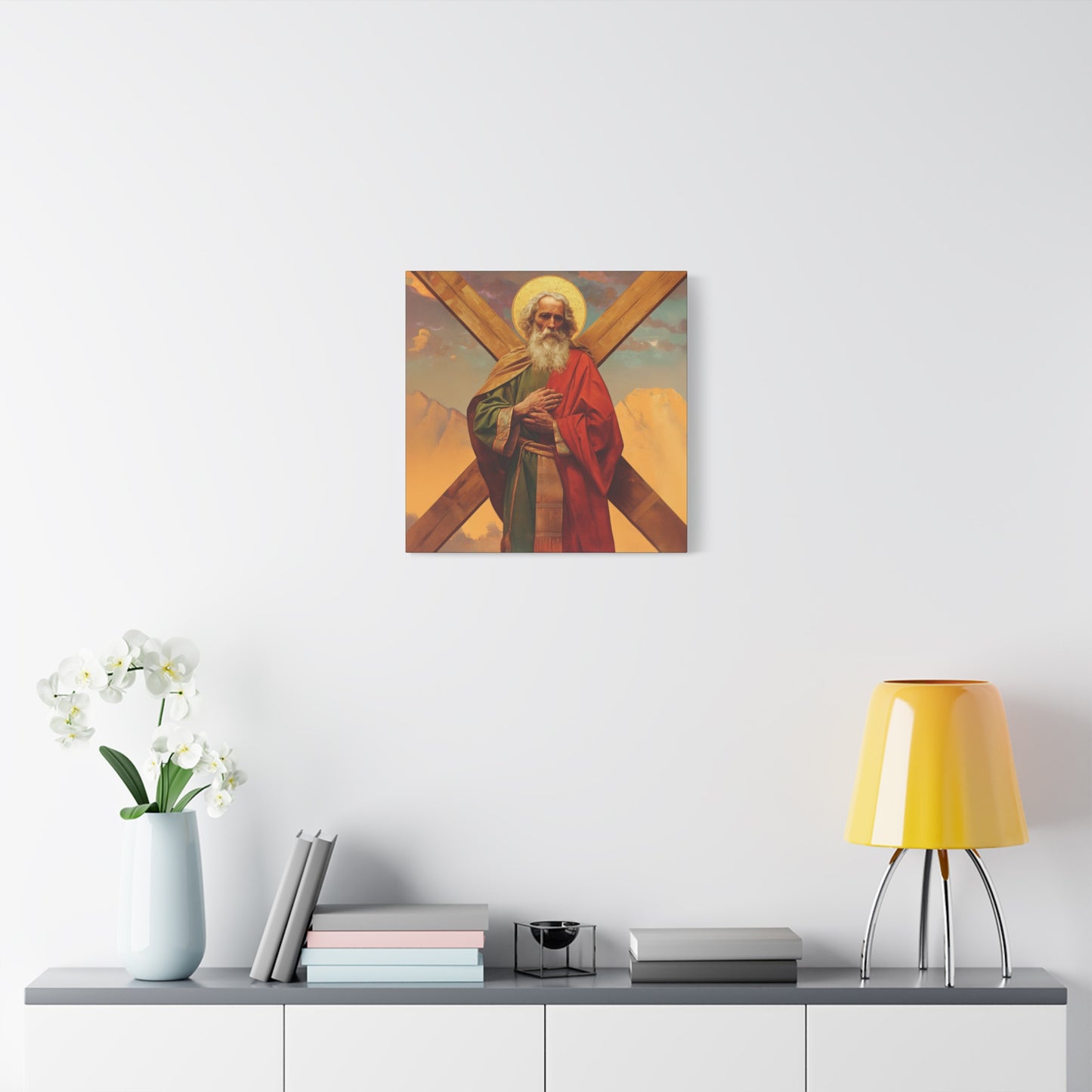 Saint Andrew the Apostle - Gallery Wrapped Canvas - Print - Religious Art for your Home - Catholic