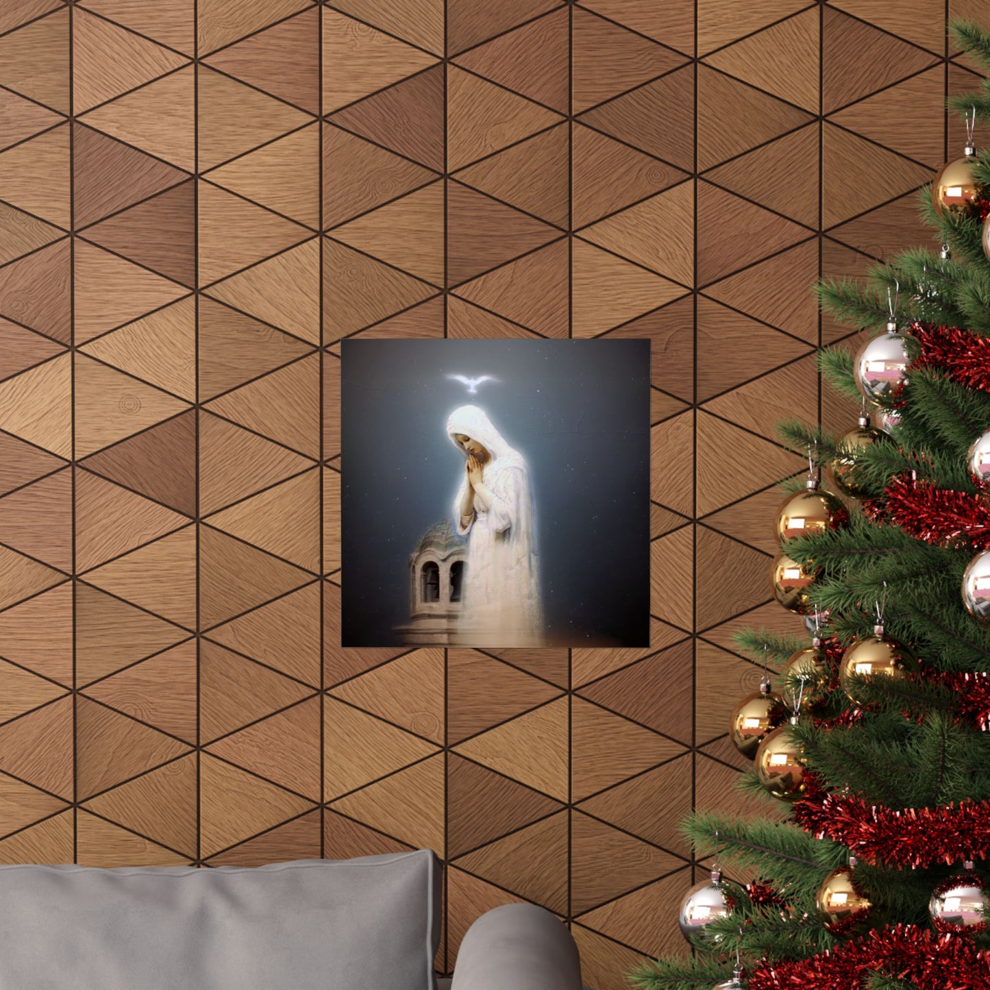 Our Lady of Zeitoun - Mother Mary Print - Marian Art - Sanctified Souls Print - Multiple Sizes - Premium Vertical Posters