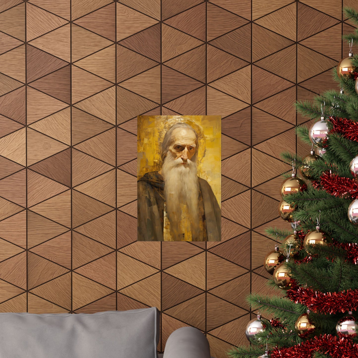 Saint Athanasius the Athonite Poster Print - Sanctified Souls Print - Multiple Sizes - Premium Posters - Catholic Art for your home