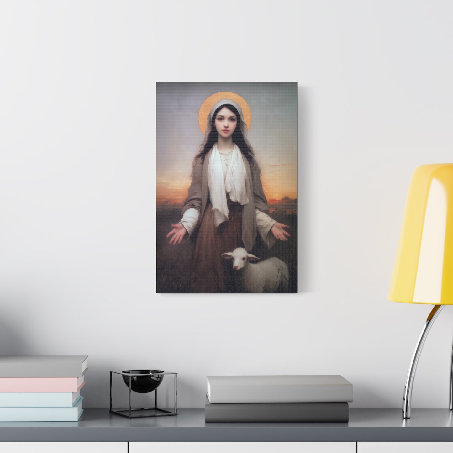 Saint Germaine Cousin - Gallery Wrapped Canvas - Print - Religious Art for your Home - Catholic Art