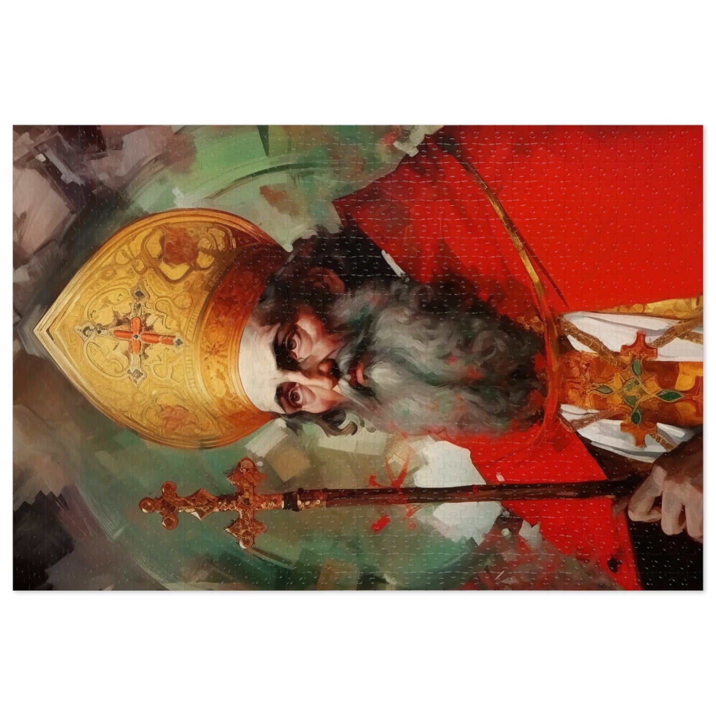 Saint Eusebius of Vercelli - Puzzle and Keepsake Tin - Religious Jigsaw Puzzle (30, 110, 252, 500,1000-Piece) - Religious Puzzle