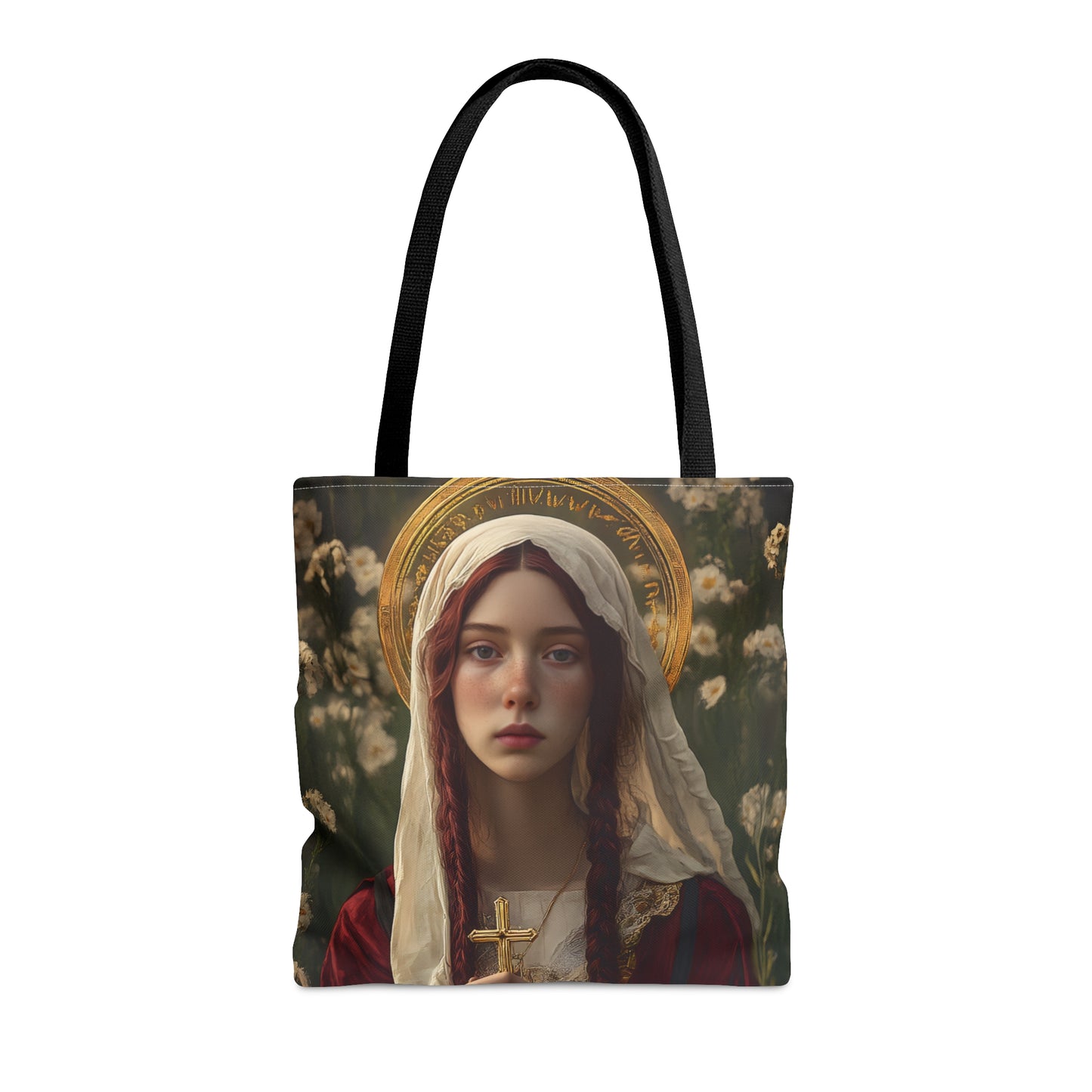 Saint Hilaria - Tote Bag - Large Medium Small Faith Art Bag - Catholic Faith Purse