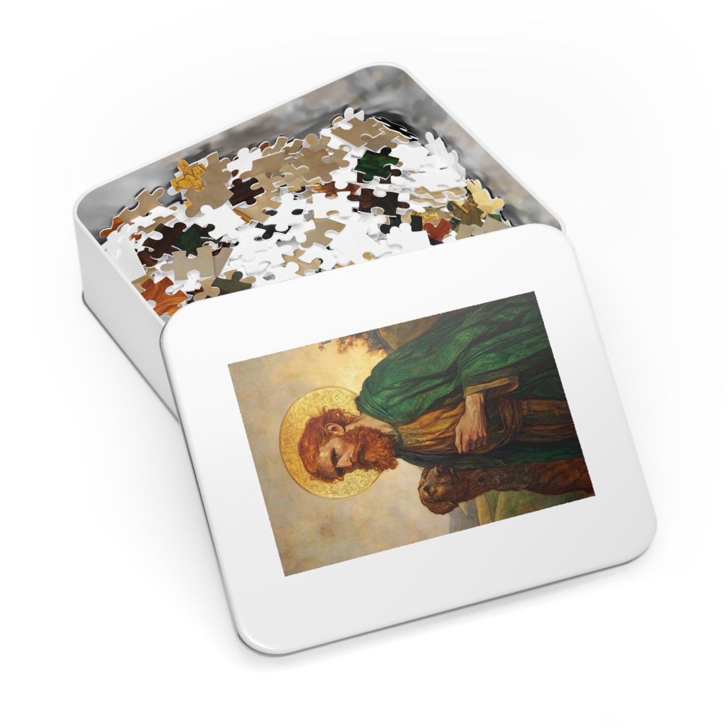 Saint Andrew the Scot - Puzzle and Keepsake Tin - Religious (30, 110, 252, 500,1000) - Religious Puzzle - Gifts for Catholic Families