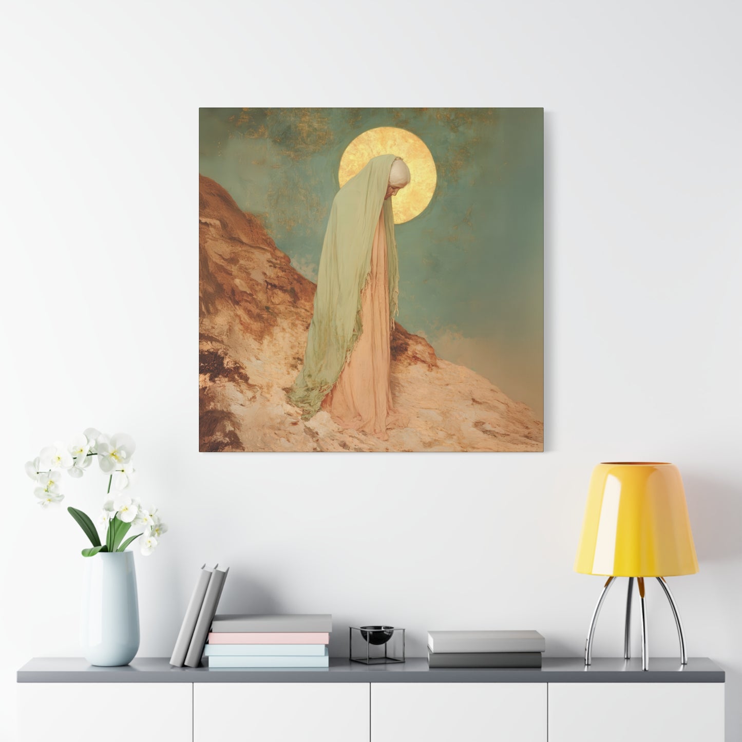 Saint Melania the Elder - Desert Mother - Gallery Wrapped Canvas - Print - Religious Art for your Home - Catholic Art Print