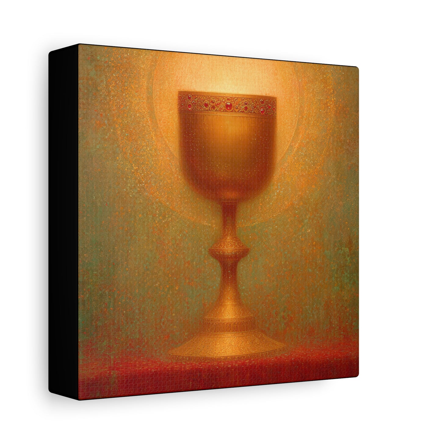 Chalice of the Lamb, Light of the World - The Holy Grail - Gallery Wrapped Canvas - Print - Religious Art for your Home - Catholic Art
