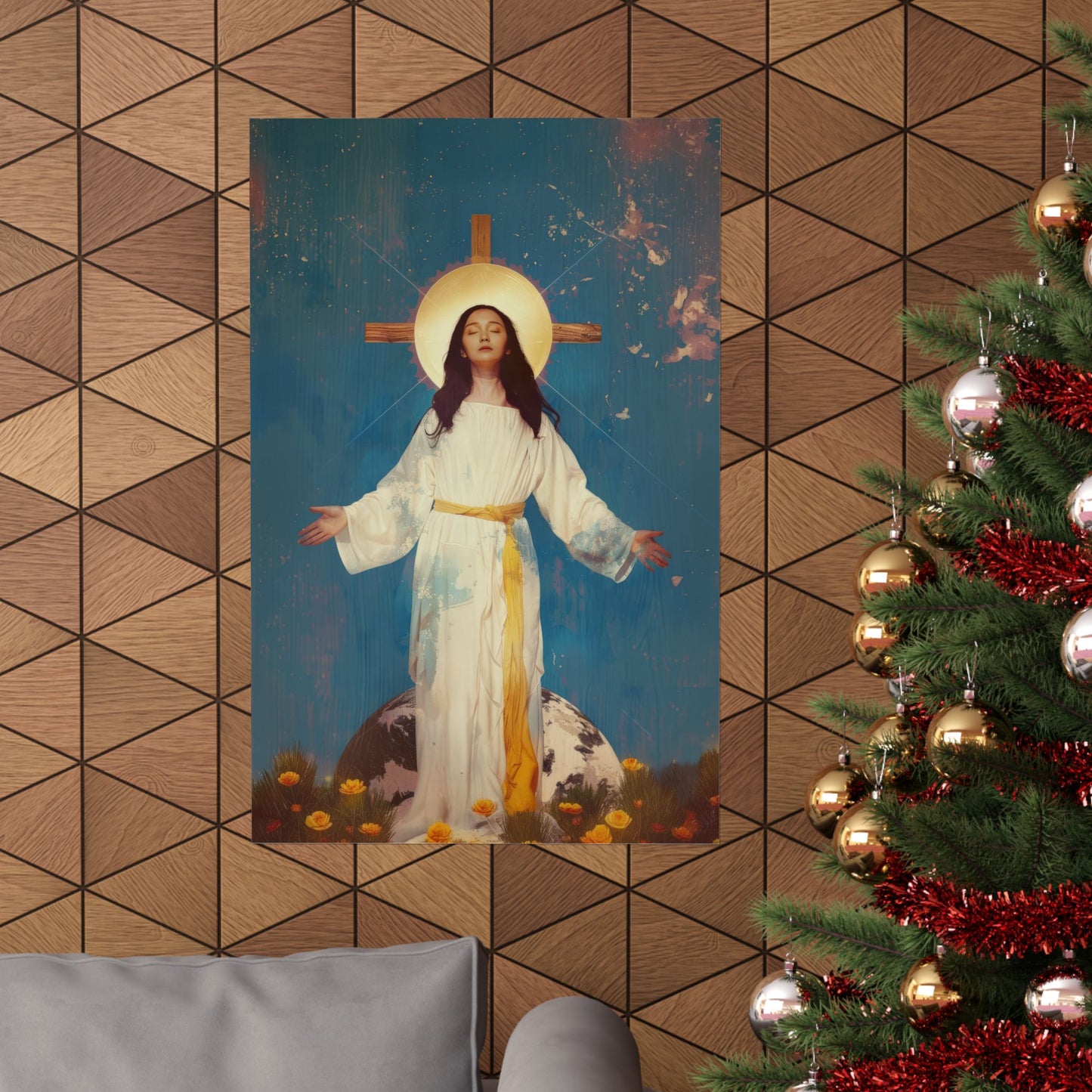 Our Lady of Akita - Mother Mary - Sanctified Souls Print - Multiple Sizes - Premium Matte Vertical Posters