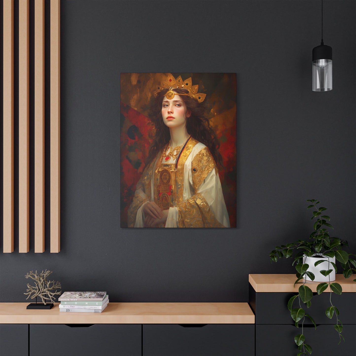 Saint Barbara Canvas Print - Multiple Sizes - Catholic Home art - Museum Wrapped Canvas - Sanctified Souls Print