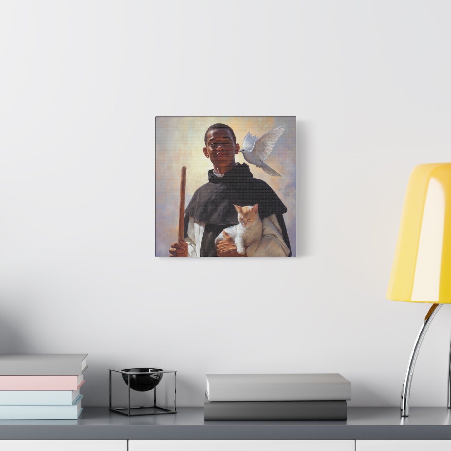 Saint Martin de Porres - Gallery Wrapped Canvas - Print - Religious Art for your Home - Catholic Art