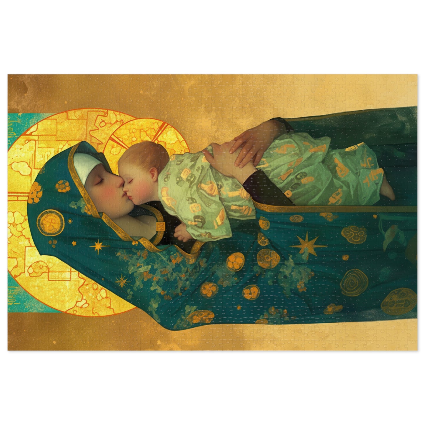 Peaceful Refuge - Mary and the Christ Child - Puzzle and Keepsake Tin - Religious (30, 110, 252, 500,1000) - Catholic Families