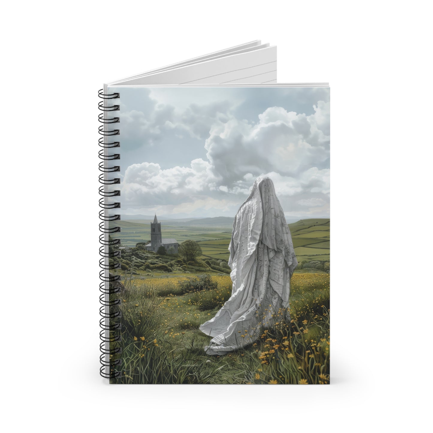 Saint Ælfthryth of Crowland / Saint Alfreda Sanctified Souls Art - Religious - Spiral Notebook - Ruled Line - Religious art - Saint Artwork