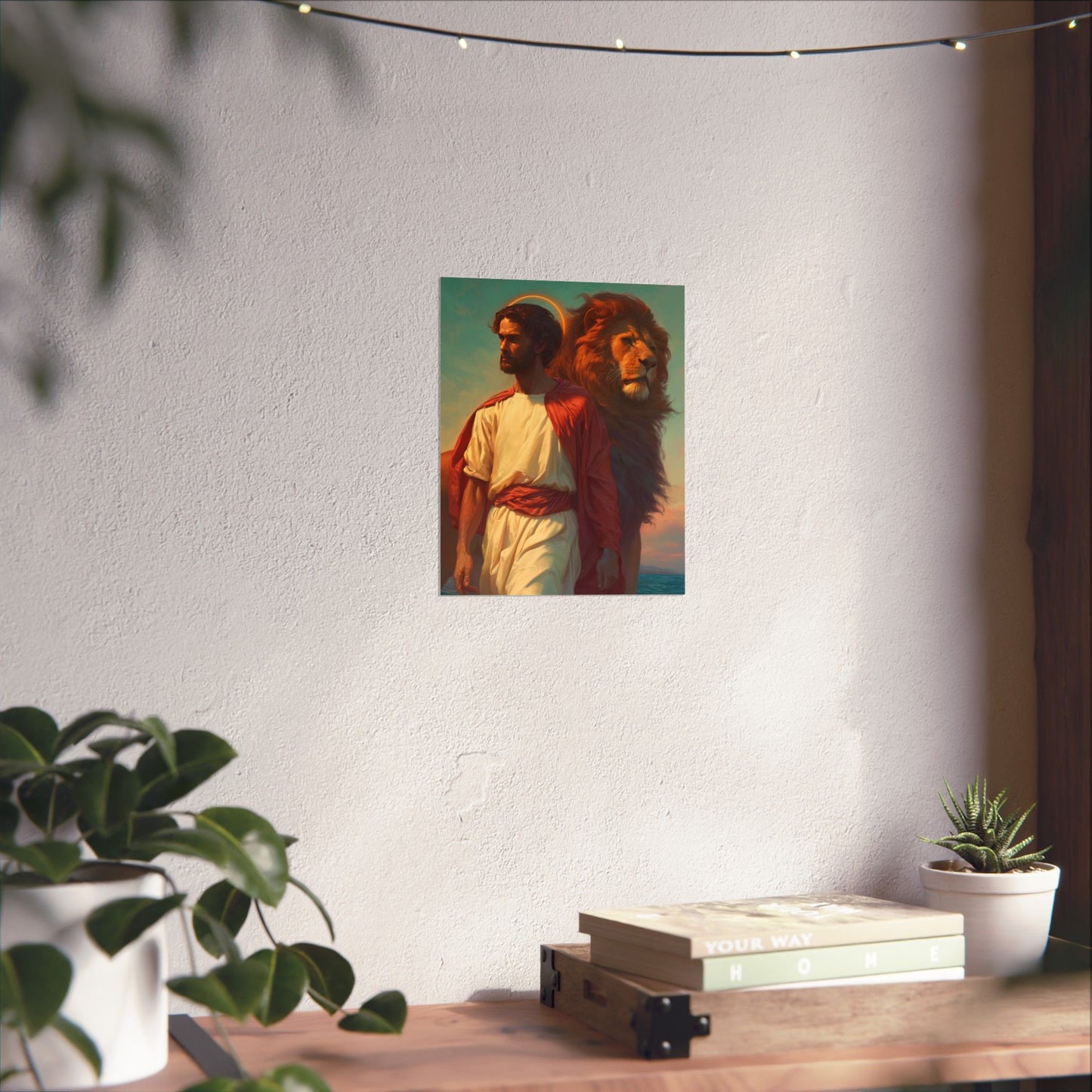 Saint Mark the Evangelist  Poster Print - Sanctified Souls Print - Multiple Sizes - Premium Posters - Catholic Art for your home