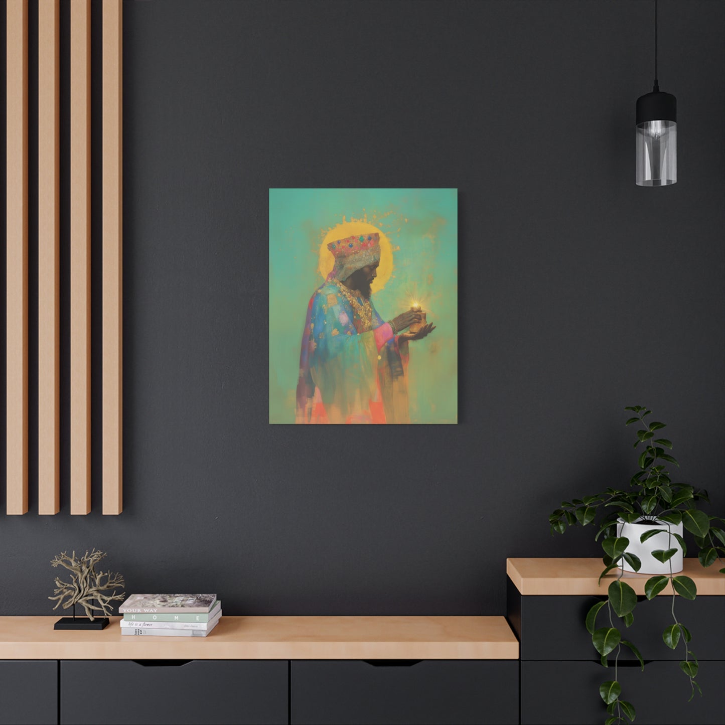 Balthazar and the Gift of Foretold Sorrow - 3 Wise Men - Gallery Wrapped Canvas - Print - Religious Art for your Home - Catholic