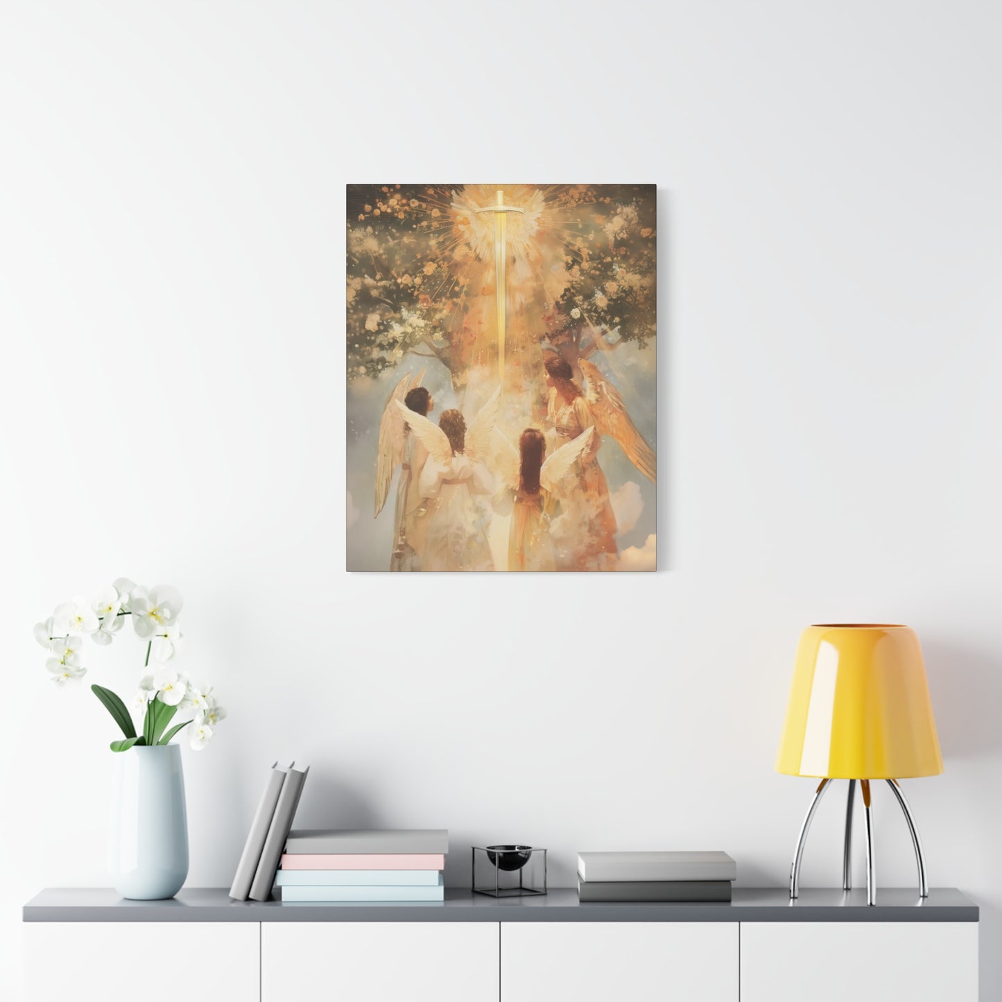 The Watchers of the First Dawn - Guardians of Eden - Gallery Wrapped Canvas - Print - Religious Art for your Home - Catholic Art