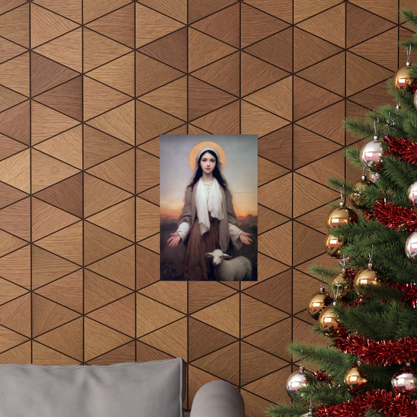 Saint Germaine Cousin - Sanctified Souls Print - Multiple Sizes - Premium Matte Vertical Posters