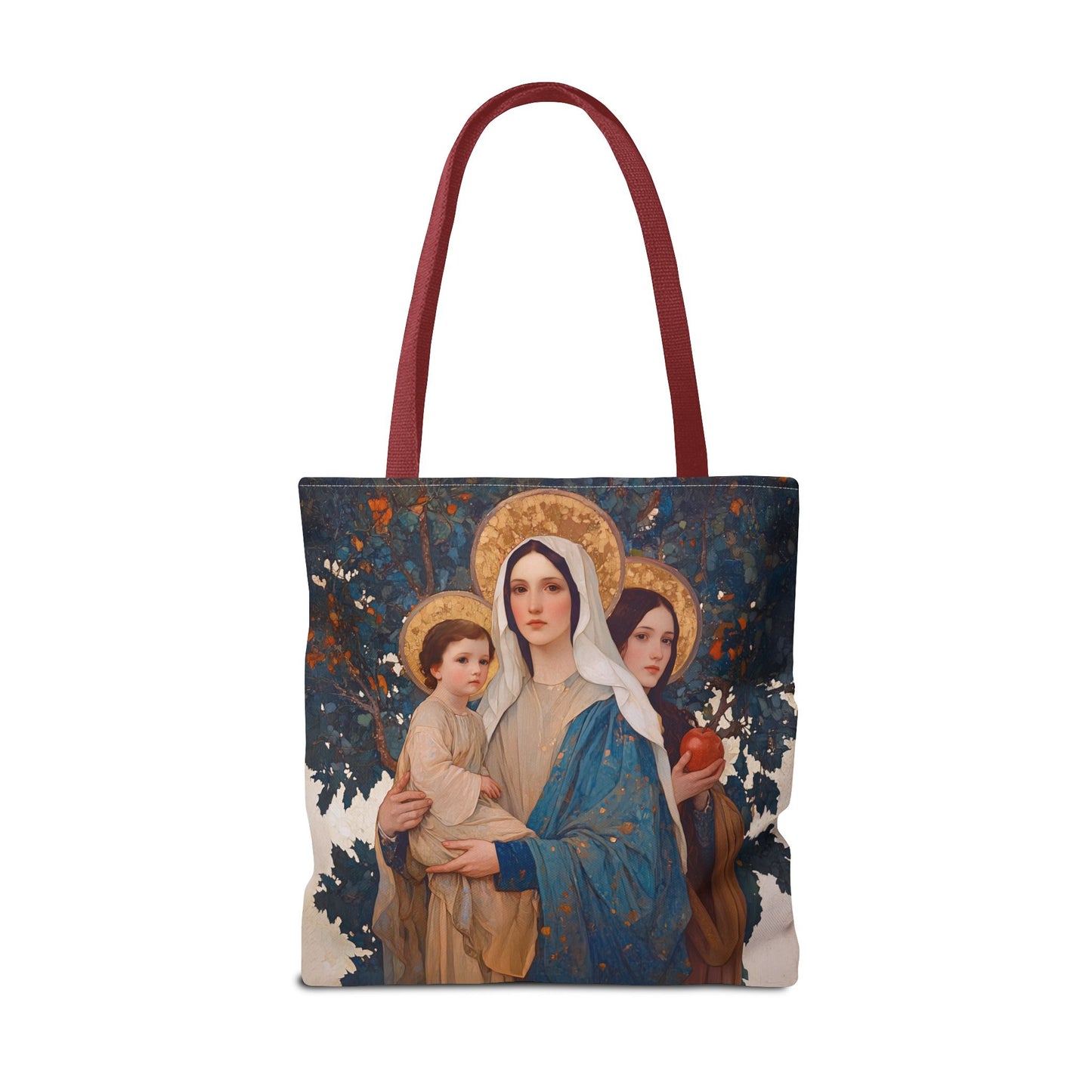 New Eve / Mary, The New Eve - Mother Mary Title - Marian Art - Tote Bag - Large Medium Small Faith Art Bag - Tote Purse