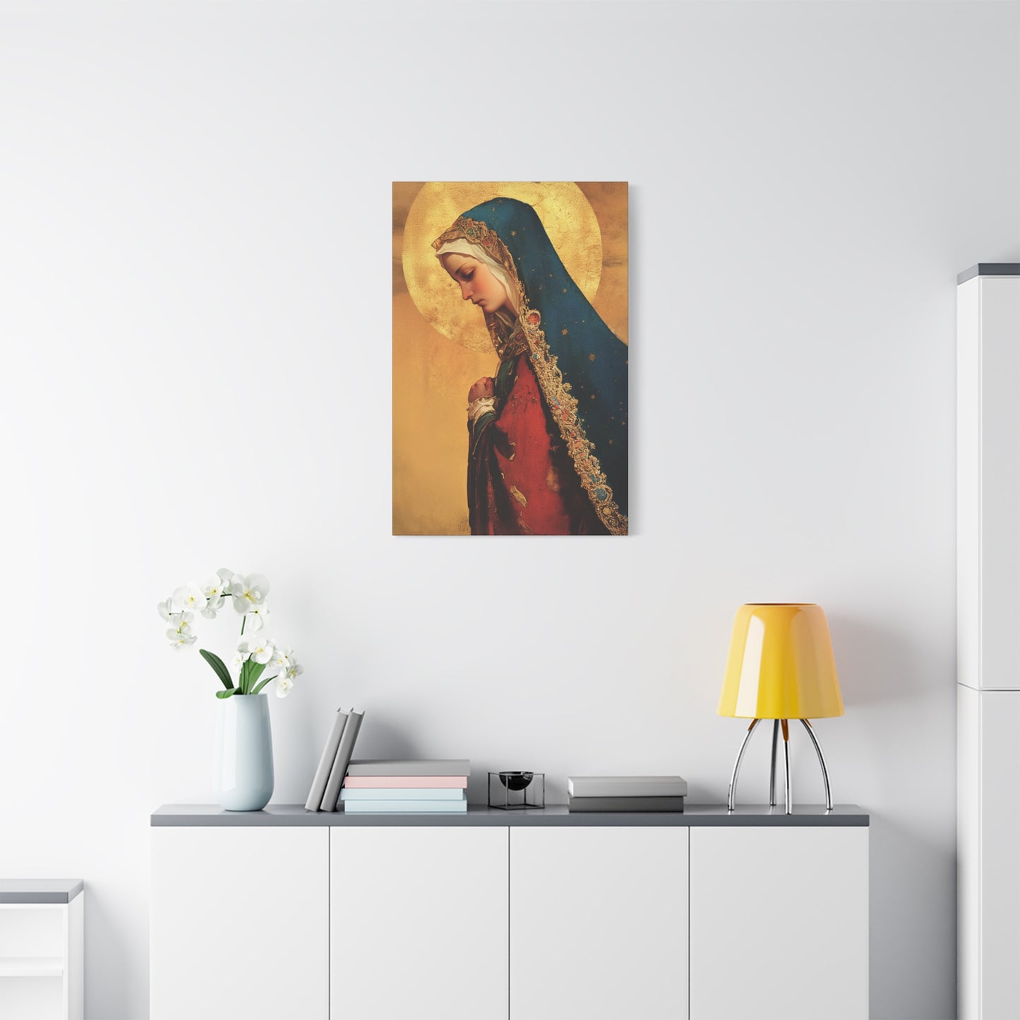 Our Lady of Mercy / Our Lady of Ransom - Multiple Sizes - Catholic Home art - Museum Wrapped Canvas - Sanctified Souls Print - Mother Mary