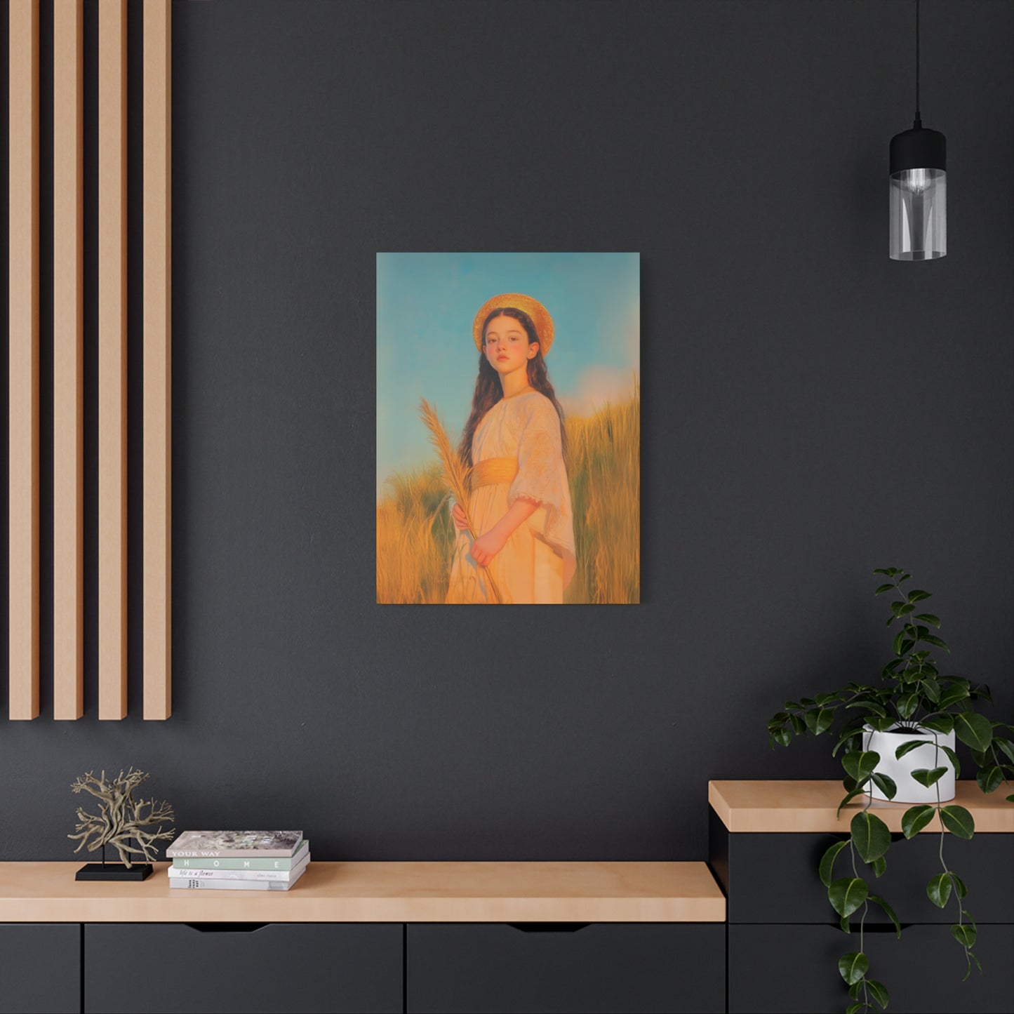 Saint Faith - Multiple Sizes - Catholic Home art - Museum Wrapped Canvas - Sanctified Souls Print - Martyr Saint