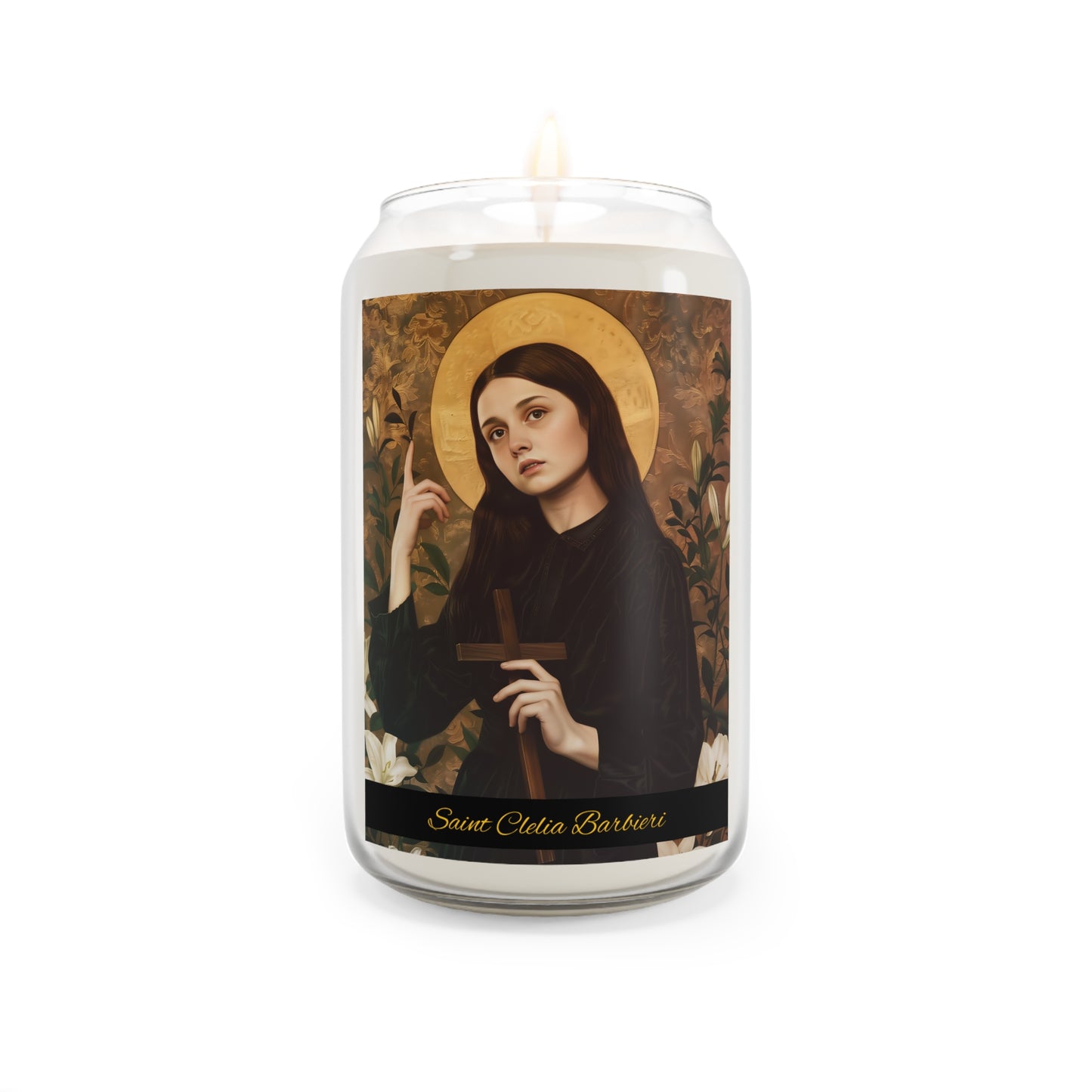Saint Clelia Barbieri - Scented Prayer Candle, 13.75oz -  Candle - Catholic Art - prayer room Scented Candle