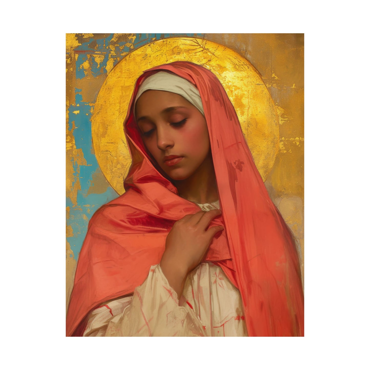 Saint Lea of Rome - Sanctified Souls Print - Multiple Sizes - Premium Matte Vertical Posters - Catholic Saint Art