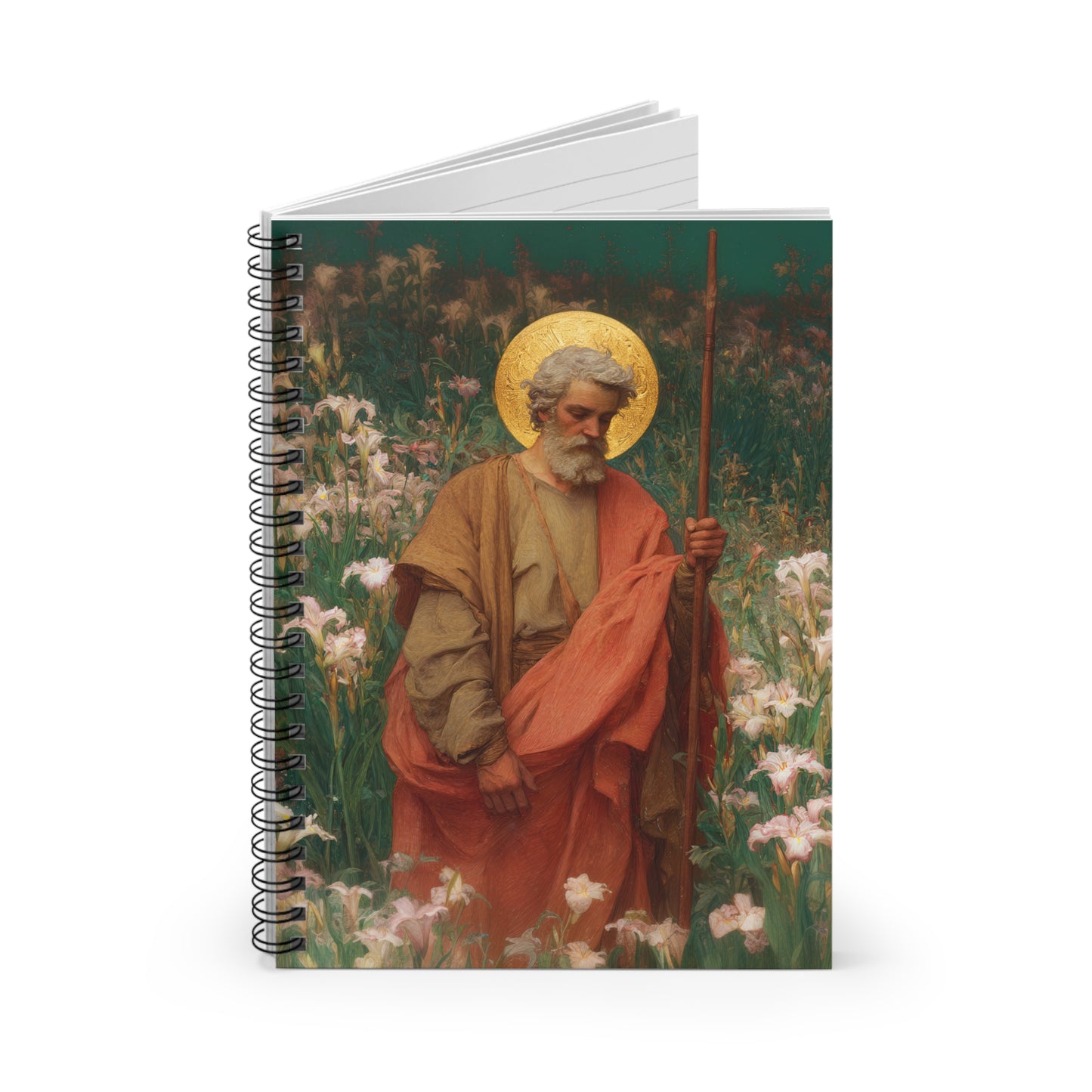 Saint James the Lesser - Sanctified Souls Art - Religious Based Notebook - Spiral Notebook - Prayer journal