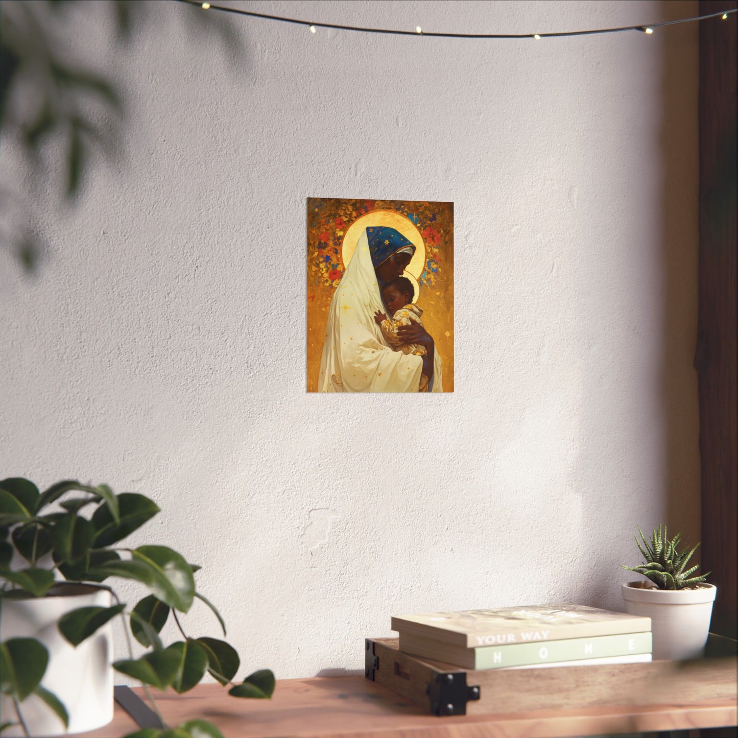 Queen of Peace and Love- Our Lady of Kibeho's Message - Sanctified Souls Print - Multiple Sizes - Premium Posters - Catholic Art - Christian