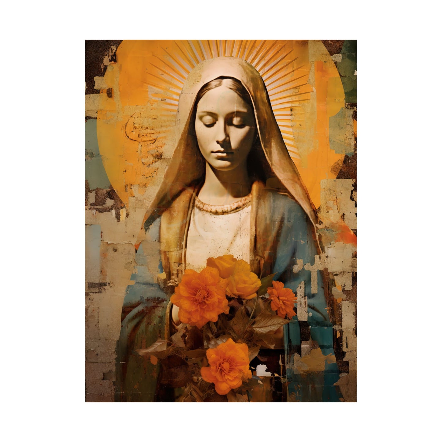 Blessed and Beloved : Mary in Art - Sanctified Souls Print - Multiple Sizes - Premium Matte Vertical Posters - Virgin Mary