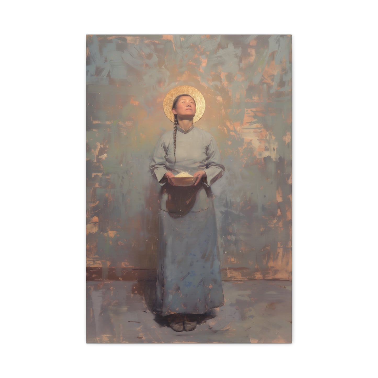 Saint Martha Wang - Chinese Martyr Saint  - Gallery Wrapped Canvas - Print - Religious Art for your Home - Catholic Art