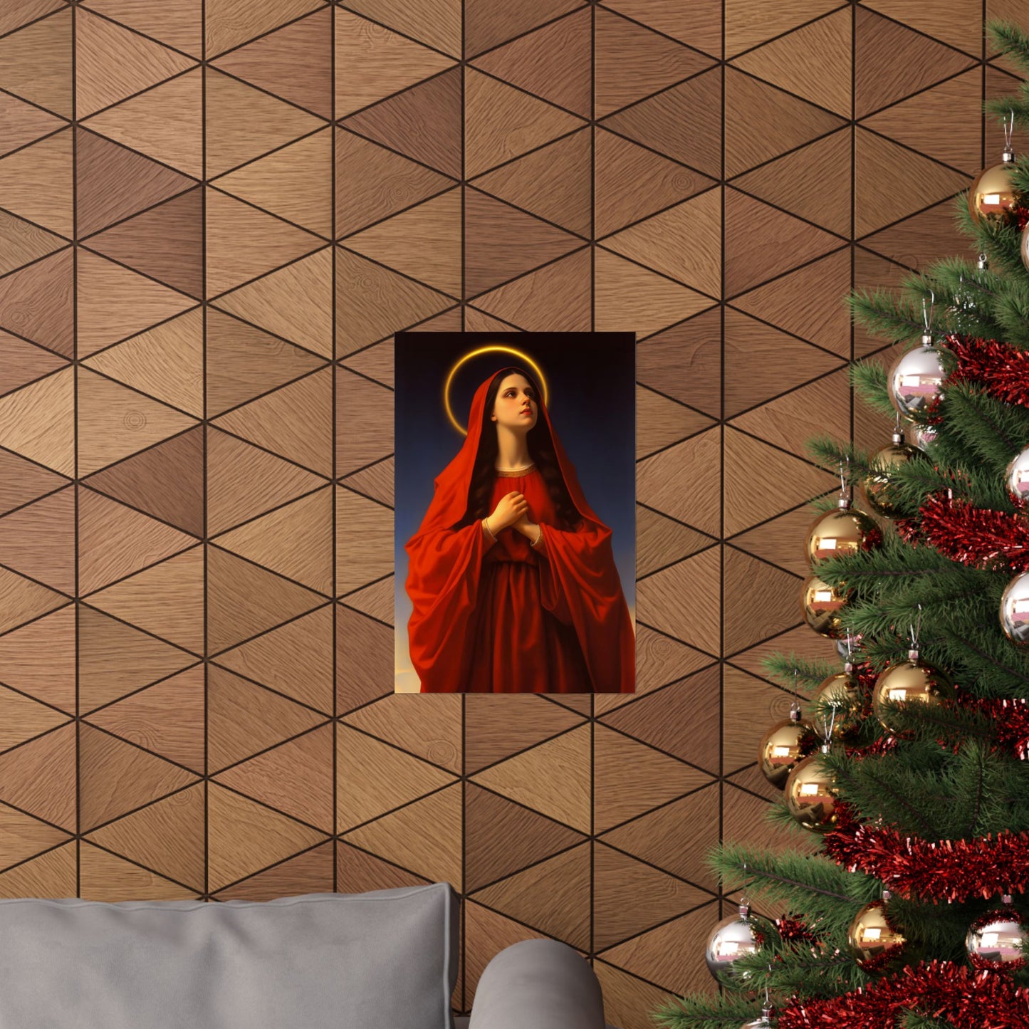 Mary the Blessed Virgin - Sanctified Souls Print - Multiple Sizes - Premium Matte Vertical Posters - Virgin Mary