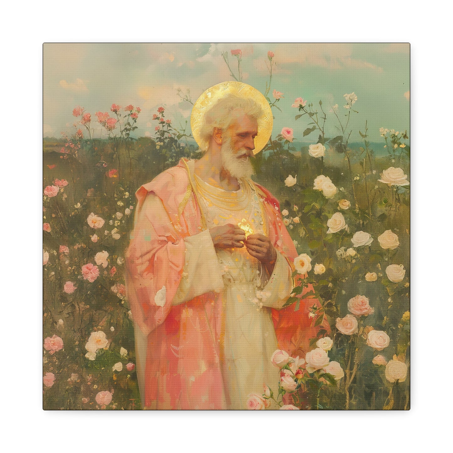 Saint Valentine - Multiple Sizes - Catholic Home art - Museum Wrapped Canvas - Sanctified Souls Print - Catholic Saint Art