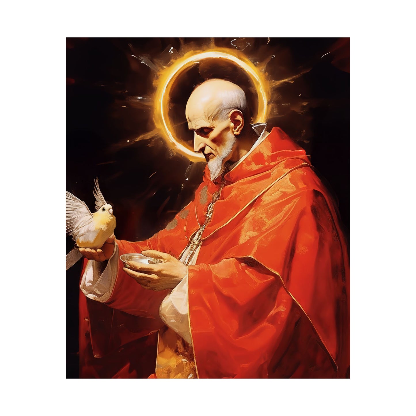Pope Saint Gregory the Great Print - Sanctified Souls Print - Multiple Sizes - Premium Matte Vertical Posters