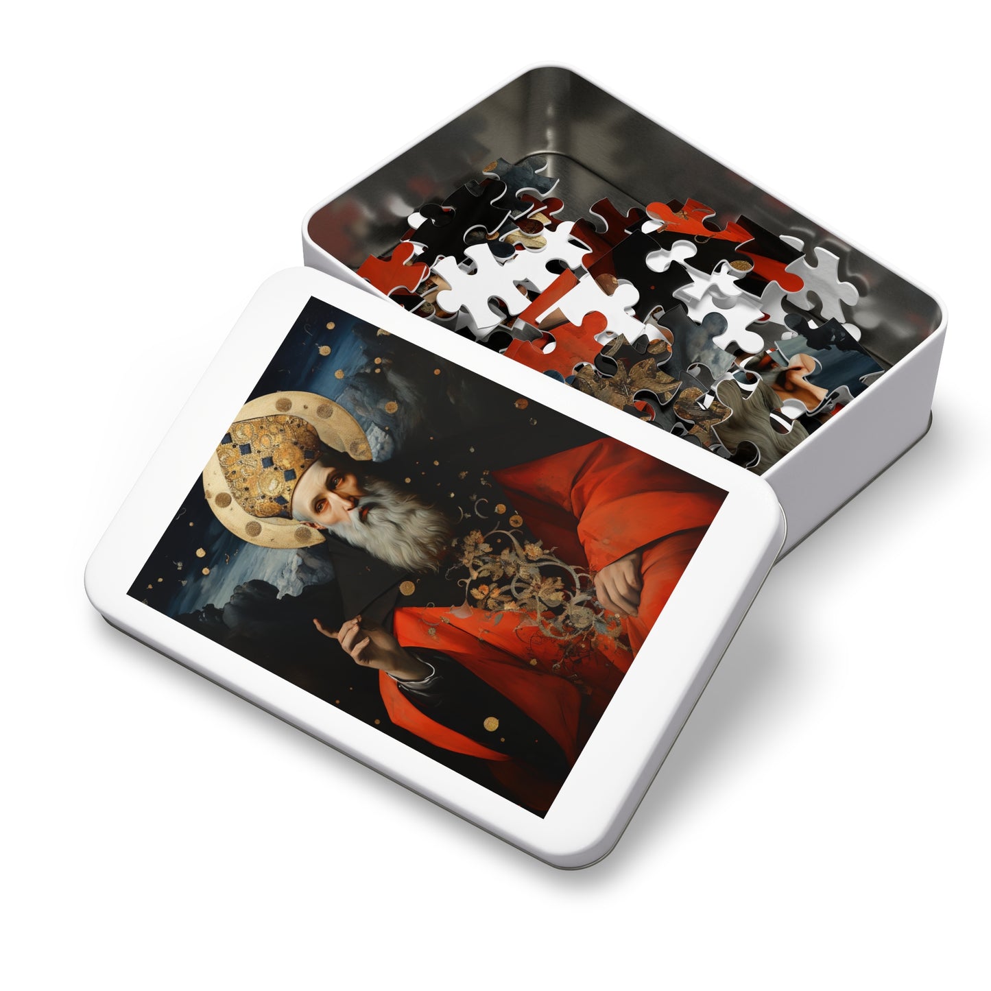 Saint Augustine of Hippo - Puzzle and Keepsake Tin - Religious Jigsaw Puzzle (30, 110, 252, 500,1000-Piece) - Religious Puzzle