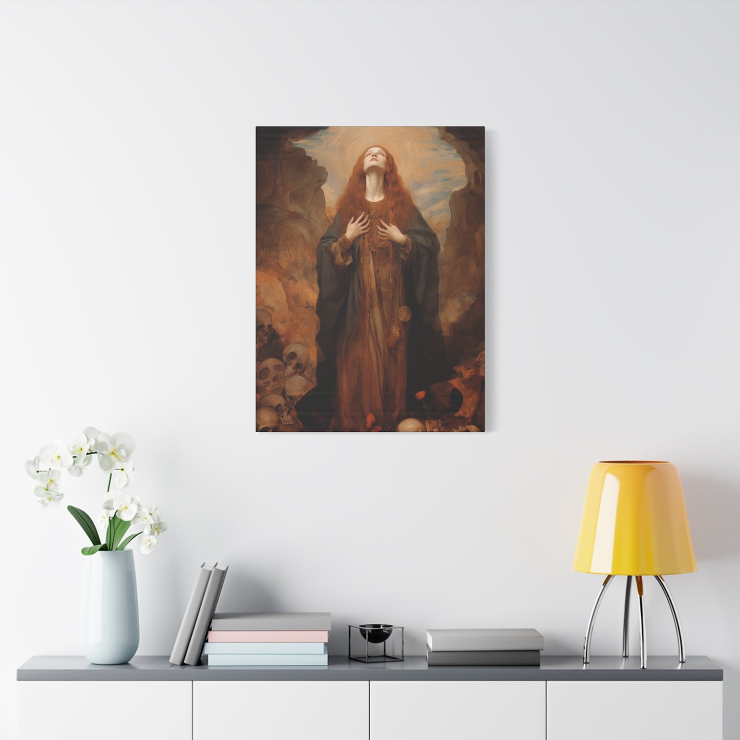 Saint Rosalia - Museum Wrapped Canvas - Sanctified Souls Print - Religious Art for your Home
