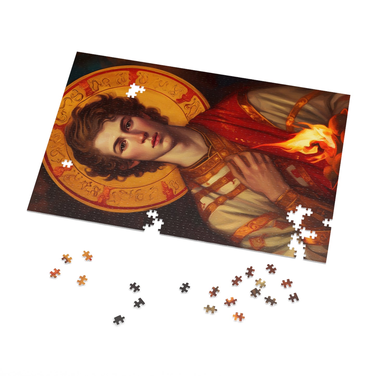 Saint Lawrence - Puzzle and Keepsake Tin - Religious Jigsaw Puzzle (30, 110, 252, 500,1000-Piece) - Religious Puzzle