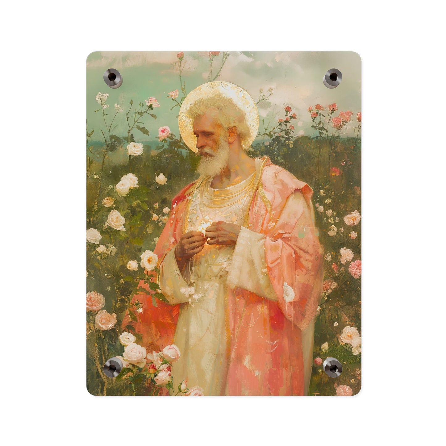 Saint Valentine Wall Art Panel - Ready to Hang Acrylic Print - Catholic Saint Art - Patron Saint Print - Catholic Saint Wall Art