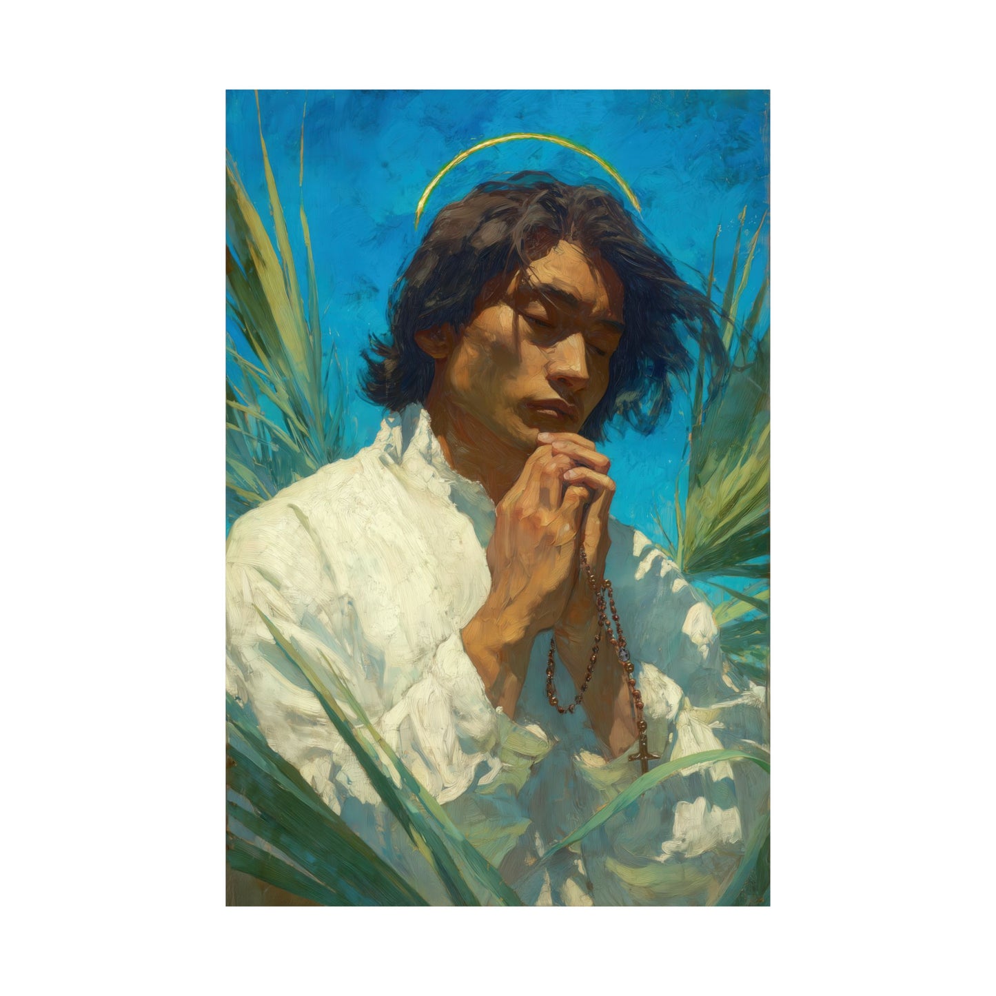 Saint Lorenzo Ruiz -  Catholic Art - Multiple Sizes - Premium Posters - Catholic Art - Christian Home - Catholic Saint Art