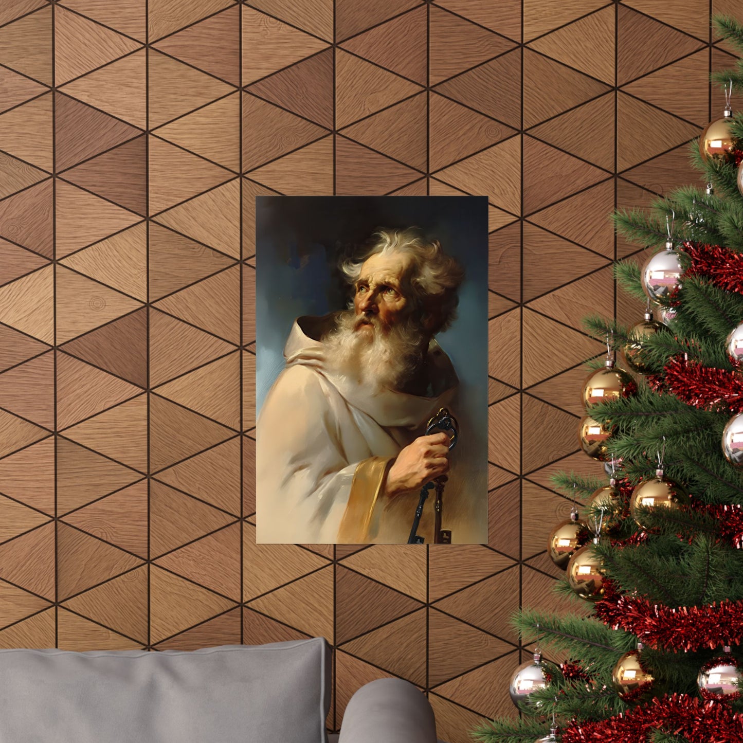 Saint Peter the Apostle - Sanctified Souls Print - Multiple Sizes - Premium Posters - Catholic Art - Christian Home Decor Artwork