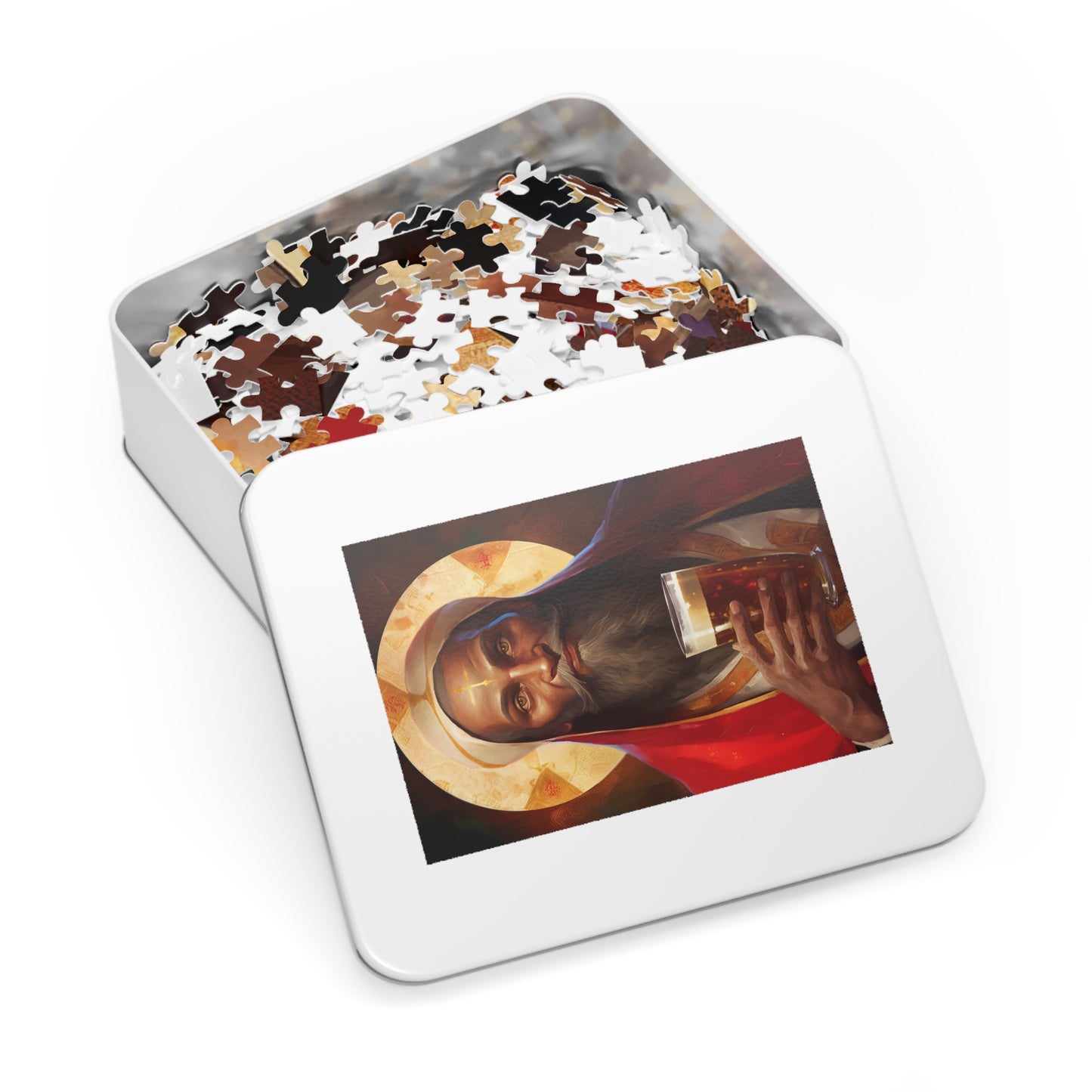 Saint Augustine of Hippo - Puzzle and Keepsake Tin - Religious Jigsaw Puzzle (30, 110, 252, 500,1000-Piece) - Religious Puzzle