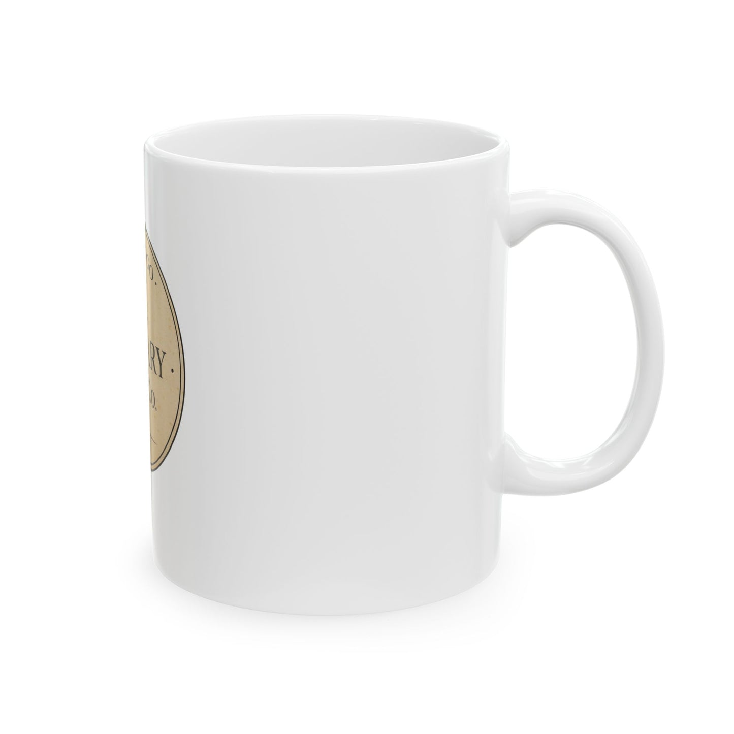 St. Drogo - The Solitary Cup Co. Ceramic Mug, (11oz, 15oz) - White Ceramic Coffee Cup
