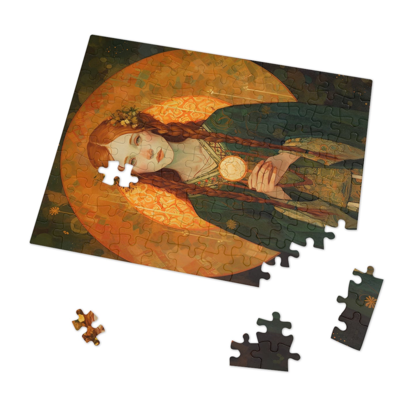 Saint Brigid of Ireland - Puzzle and Keepsake Tin - Religious Jigsaw Puzzle (30, 110, 252, 500,1000-Piece) - Religious Puzzle
