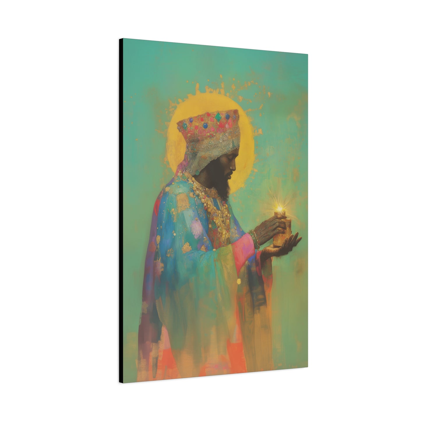 Balthazar and the Gift of Foretold Sorrow - 3 Wise Men - Gallery Wrapped Canvas - Print - Religious Art for your Home - Catholic