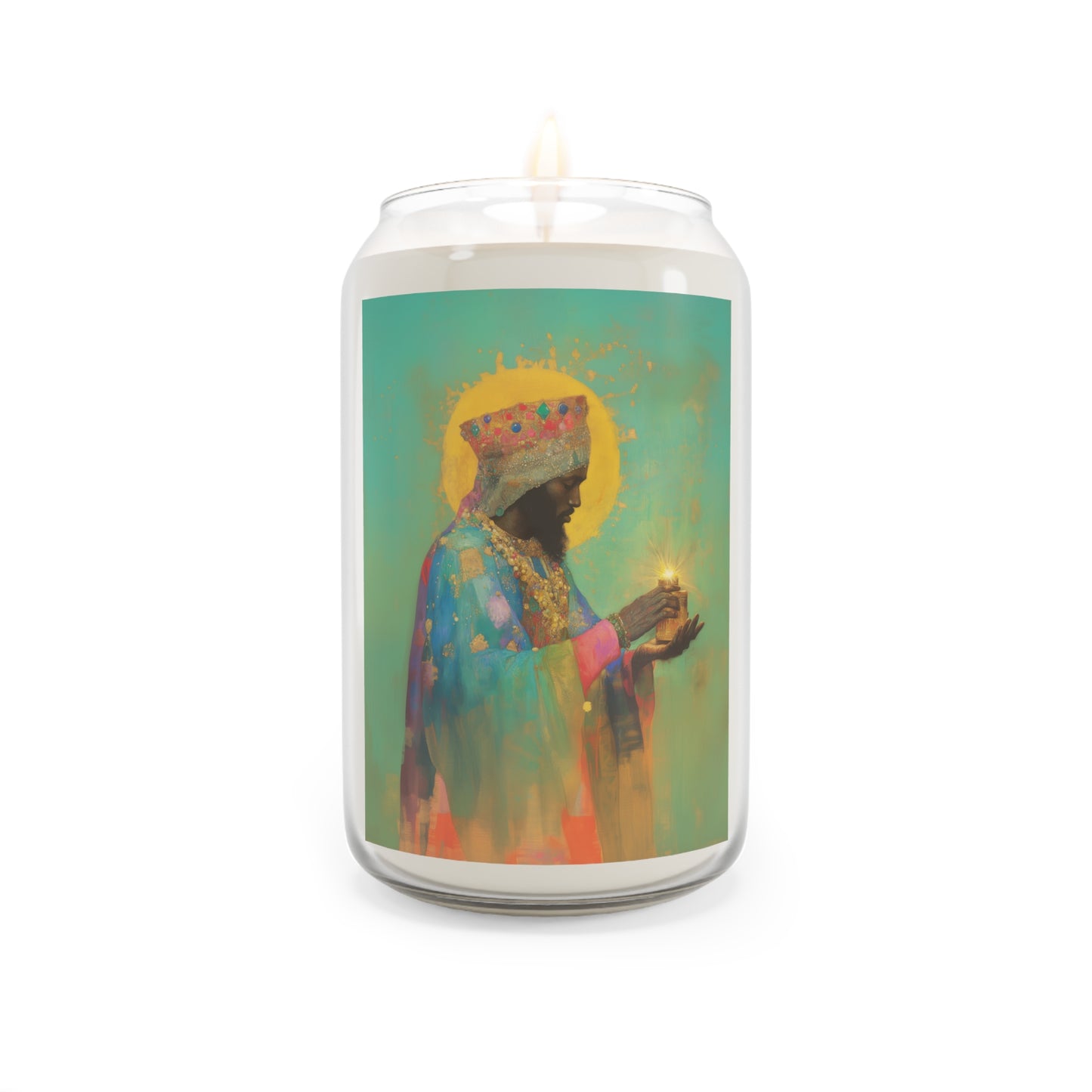 Balthazar and the Gift of Foretold Sorrow - 3 Wise Men - Scented Prayer Candle, 13.75oz - Tall Size - Religious Prayer Candle